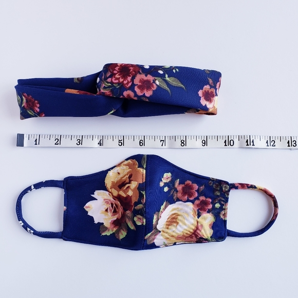 BOGO FREE Twist Knot Turban Headband Face Mask Reusable Set - Picture 9 of 10